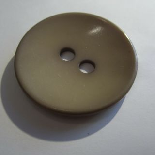 1 X Giant Fawn Brown Plastic 1960s Vintage Coat Button 4 Holes 52mm Concave