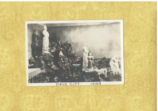 Ia Sioux City 1938 Vintage Rppc Real Photo Postcard Inside Church ? Iowa To Ct