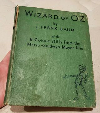 Vtg The Wizard Of Oz L Frank Baum Uk Foreign Mgm Film Edition Judy Garland Book