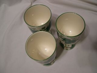 vintage Set of 3 Wedgwood of Etruria Napoleon Ivy Double Egg Cups 3