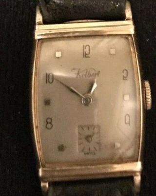 Vintage Kelbert Watch & Old Silver And Gold Buckle Watch Band