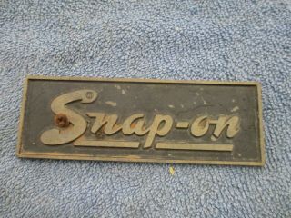 Vintage Metal Snap - On Tool Box Emblem Name Plate Emblem Badge (1953 - 1980)