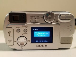 Vintage Sony Cyber - shot DSC - P31 2.  0MP Digital Camera - Silver 5