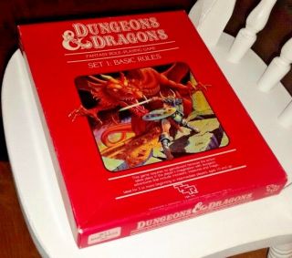 Dungeons And Dragons D&d Rpg Roleplaying Vintage1983 Boxed Set Game -