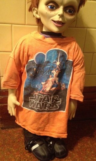 Vintage 1977 Star Wars Child Iron On Orange Shirt Hildebrant Transfer Luke Lea