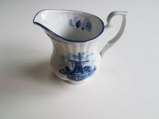 Ter Steege Sugar Bowl and Creamer Set Vintage Hand Painted Porcelain Holland 2