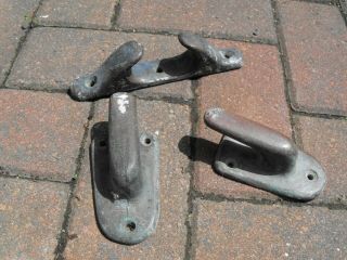 Vintage Bronze/ Brass Cleats X3 Sailing Yacht Boat Classic