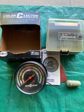 1984 Vintage Lake Systems Color C Lector Fishing Lure Selector