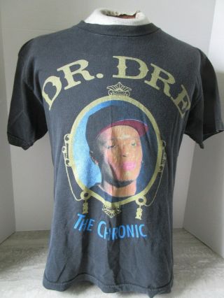 Vtg Dr.  Dre The Chronic Black T - Shirt Size Medium Alstyle