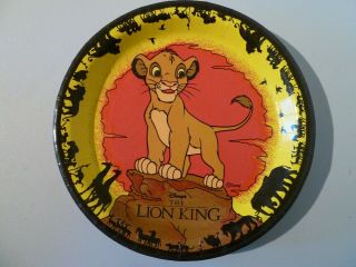 Vintage Retro Party Paper Plates The Lion King X 8 Prop Display Collectible