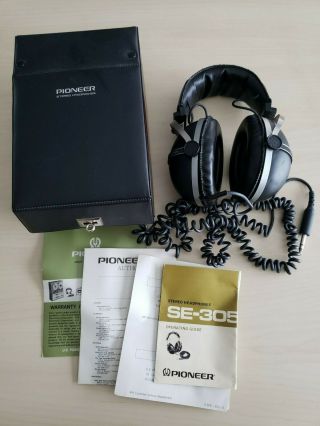ꙮ Pioneer Se - 305 Vintage Stereo Head Phones Audiophile Headphones