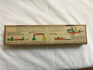 Naef Bauhaus Swiss Building Game,  Bauspiel Wooden Building Blocks Toy,  Vintage.