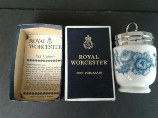 Vintage Royal Worcester Rhapsody Fine Porcelain Egg Coddler Jumbo
