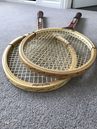Vintage Wooden Adidas Nastase Tennis Racket X2 7
