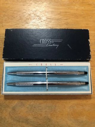 Vintage Set Of Cross Pen And Pencil.