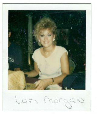 Vtg Polaroid Photo Lorrie Morgan Nashville Country Music Fan Fair 1980 
