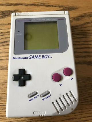 Vintage Nintendo Game Boy Console,  6 Games - Tetris,  Mario Land 2 And More