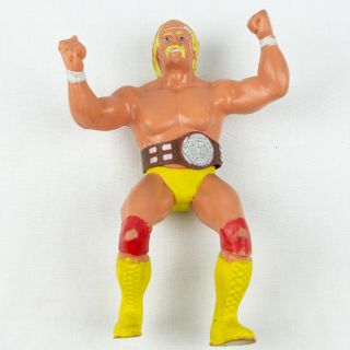 Vintage 1984 Ljn Wwf Wrestling Superstars Figures Hulk Hogan W/champ.  Belt