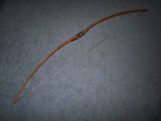 Vintage Indian Archery Wooden Long Bow 25 - 30 By Draw