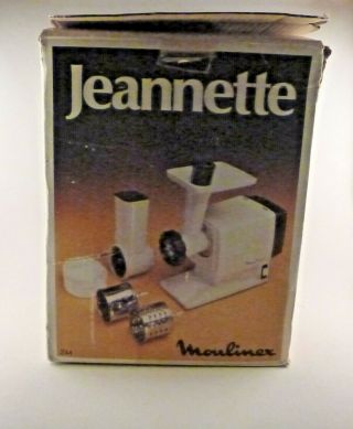 Vintage Moulinex Jeannette Food Mincer Shredder Grater Model 244