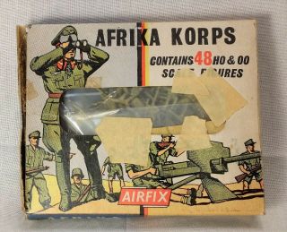 Vintage 1960s Airfix Afrika Korps S11 Ho & Oo Scale Wwii Figures
