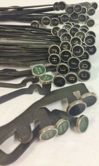 48 Vintage Underwood Typewriter Keys Some Green Jewelry Crafts Steampunk
