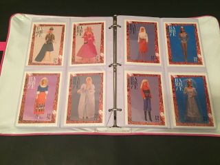 Barbie Trading Cards Fashion Facts With Case 1990