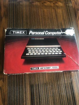 Vintage Timex Sinclair 1000 Computer Still In The Box And Accessories.