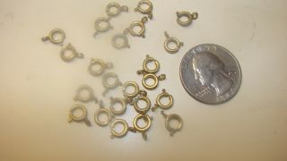 1440 Vintage Brass 6mm Spring Rings 10 Gross