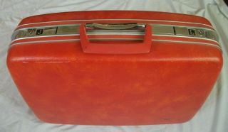 Vtg Samsonite Silhouette Suitcase Retro Orange Luggage - Set Available