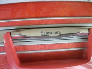 Vtg SAMSONITE Silhouette Suitcase Retro Orange Luggage - Set available 2