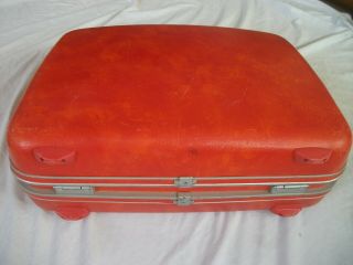 Vtg SAMSONITE Silhouette Suitcase Retro Orange Luggage - Set available 6