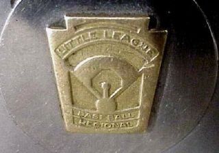 Vtg 1958 Zippo PAT.  PEND Lighter “LITTLE LEAGUE BASEBALL REGIONAL” on Brass Embl 2