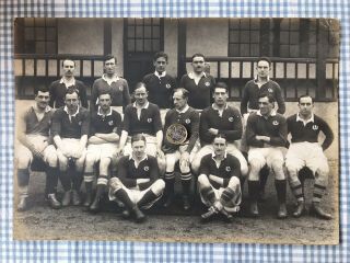 Scotland Rugby Union International Team 1920s Vintage Photograph Rare