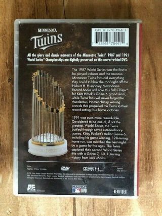 Minnesota Twins Vintage World Series Film 1987 1991 (DVD,  2006) 2