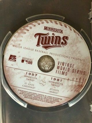 Minnesota Twins Vintage World Series Film 1987 1991 (DVD,  2006) 4