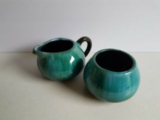 Blue Mountain Pottery Bmp Canada Cream And Sugar Set Vintage