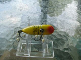 Vintage Heddon Tiny Torpedo Yellow Shore - 2