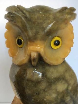 Vintage Owl Bookends Alabaster Italy,  Stone/Marble,  Boho Retro Artisan 5