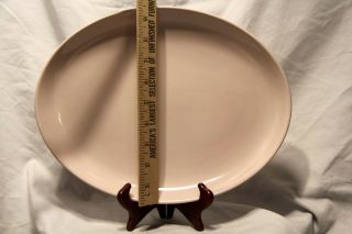 Vintage Russel Wright Iroquois Casual Pink Large Oval Serving Platter USA 2