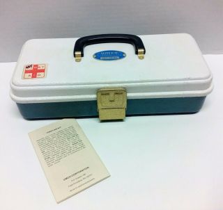 Vintage Umco First Aid Kit Box (2) Lift Out Plastic Trays - Comes With Contents
