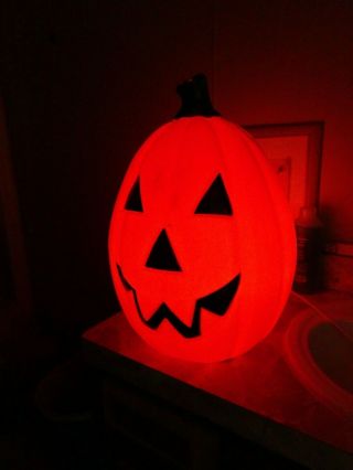 Vtg Empire Blow Mold Halloween Pumpkin Jack O Lantern Light Up Decoration 22 "
