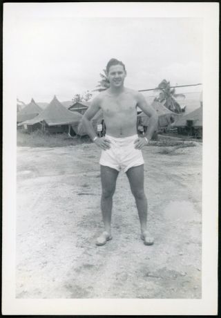 Handsome Shirtless Hottie Sailor Man In Underwear Vintage Photo Gay Int