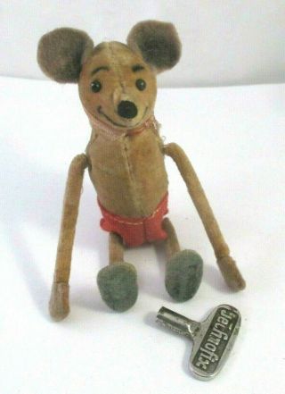 Vintage Schuco Key Wind Up Tumbling Acrobat Mickey? Mouse Toy Germany
