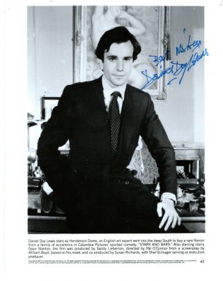 Oscar Winner Actor Daniel Day Lewis,  Signed Vintage Studio Photo.