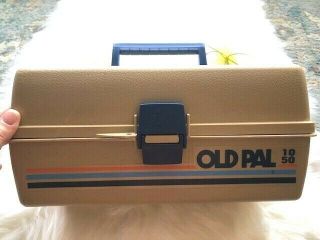 Vintage Old Pal 1050 Tackle Box For Fishing Lures Great