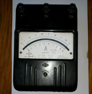 Analog Vintage Laboratory Ammeter Amper Meter 0 - 10 A Ussr 1971 Years Made