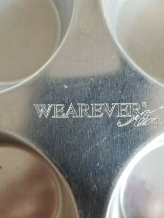 Vintage Wearever Air Mini Muffin Cupcake Pan and Unmarked Cake Pan with removabl 4