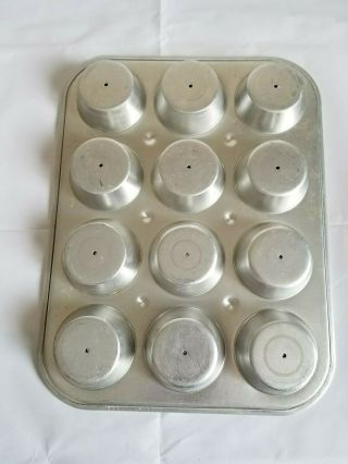 Vintage Wearever Air Mini Muffin Cupcake Pan and Unmarked Cake Pan with removabl 5