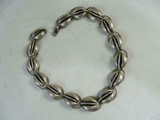 Vintage Napier Sterling Silver Necklace Chain Mid Century 15.  5 " Long Retro Old
